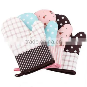Heat Resistant Cotton Kitchen Microwave Oven Glove Wholesale Oven Mitts thumbnail-2