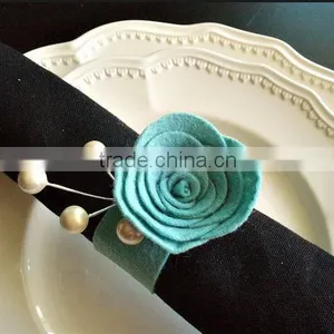 Express Best High Quality Table Decoration New Products Custom Fabric Felt Handmade Crown Napkin Ring Made in China thumbnail-1