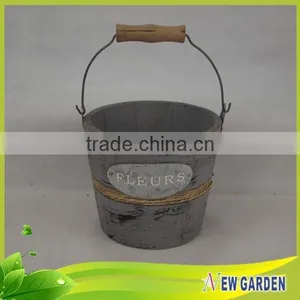 Cheaper Economical Round Wall Mounted Flower Basket With Handles thumbnail-5
