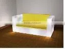 Large Size Lighting Plastic LED Home Decorative Furniture LED Sofa/chair With Double Seats thumbnail-1