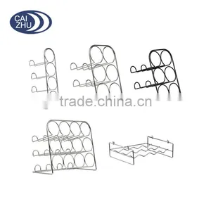 12 Bottle Wine Rack Holder Storage Shelf Sand for Metal Kitchen Decoration thumbnail-1