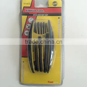 Factory Directly Evaporated Black Folding Type 10PC Allen Wrench Hex Key Hand Tool Set thumbnail-1