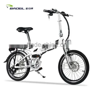 36V 10AH LED Display PAS System 250W 20 Inch Folding Electric Bike thumbnail-5