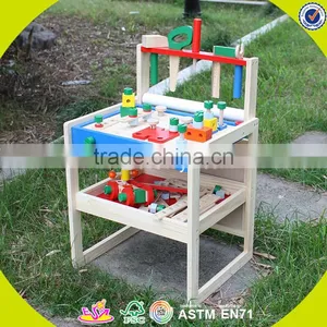 2017 New Design Baby Wooden Tool Set Toy Wholesale Kids Wooden Tool Set Toy Educational Children Wooden Tool Set Toy W03D069 thumbnail-3