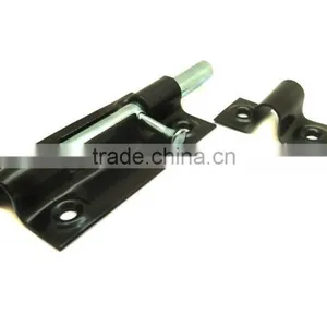 Window Barrel Bolt Lock, Popular Iron Barrel Bolt, 3" Black Coated Door Bolt thumbnail-6