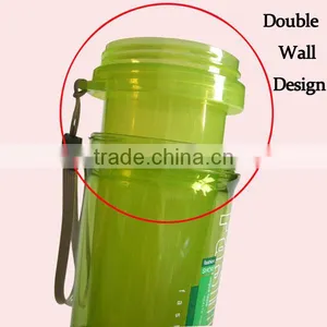 450ML Double Wall Plastic Tritan Sport Water Bottle thumbnail-4