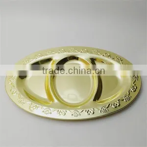 Custom Logo Metal Serving Trays Wholesale Stainless Steel Cooking Plate thumbnail-2