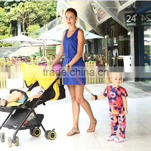 Kids Safety Wrist Rein Harness Strap Elastic String Toddler Anti Loss Children Wrist Link Collapsible Rope Cannot Cut off thumbnail-1