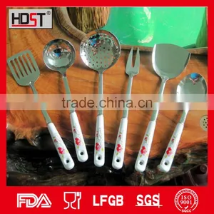 Jie Yang Good Quality Promotional Kitchen Utensil Set/ceramic Handle Stainless Kitchen Utensil Set thumbnail-1