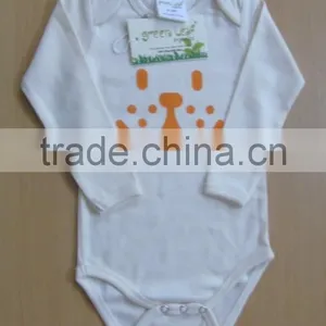 Organic Cotton Plain With Printed Baby Body Suits and Soft With Long Sleeve Baby t Shirts With Organic Latest Design Baby Pants thumbnail-4