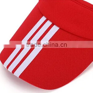 Wholesale Cheap Sun Visor Hat/cap/high Quality Kids Colorful Running Wide Brim Visor Hats thumbnail-5