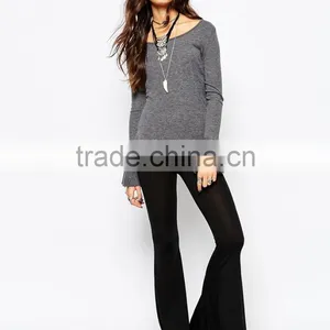China Factory OEM ODM 2015 New Fashion Customized Oversized Bell Sleeve Top thumbnail-1