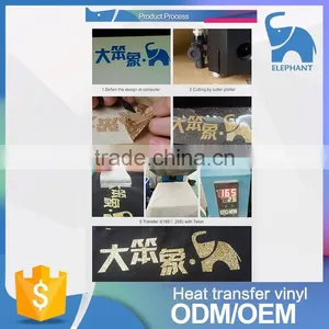 Hot Selling Korea Quality Glitter Heat Transfer Vinyl for Clothing thumbnail-4