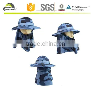 Protective Removable Outdoor Spring, Summer, Sun Hat, Sun Hat Mountain Jungle Fisherman Fishing Hats for Women and Men thumbnail-4