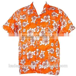 Hawaiian Aloha Shirt Hibiscus and Guita Beach Party Shirt thumbnail-2