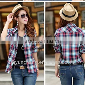 High Quality Fancy Check Slim Fit Shirts for Beautiful Ladies thumbnail-1