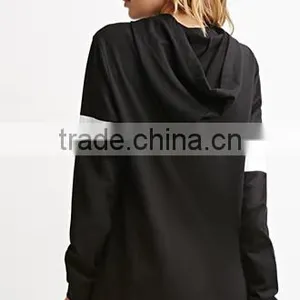 Popular Color Stripe Hooded Long-sleeved Dress thumbnail-2