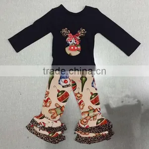 Baby Clothes Clothing Set Stones Decoration Christmas Turkey Wholesale Children Clothes thumbnail-1