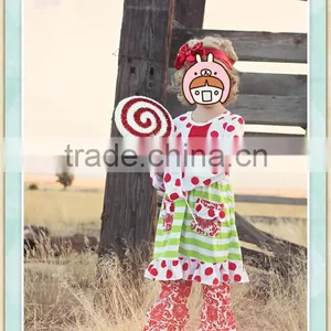 2017 New Design Children's Outfits Online Baby Boutique Wholesale Clothing Sets Persnickety Remake Valentine Day Girls Clothing thumbnail-1