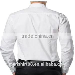 2016 New Wholesale Plain Color Slim Fit Long Sleeve Custom Men's Formal Dress Shirt thumbnail-2