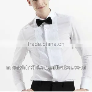 2016 Men's Slim Fit Long Sleeve White Wedding Dress Tuxedo Shirt thumbnail-2