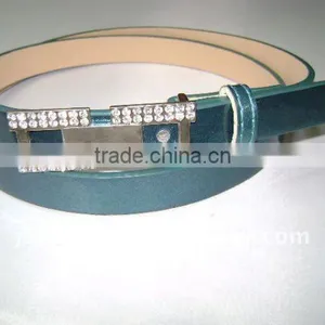 Fashion Women Belt With Rhinestone Buckle thumbnail-1
