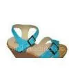 PU Material, New Designs, Top Quality, Blue 36-41 Size Ladies Wedge Sandals With 9cm Heels thumbnail-1