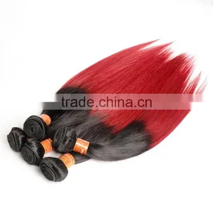 3 Bundles Red Wholesale Cheap Colored Brazilian Hair Weave Fast Shipping thumbnail-2
