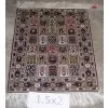 Hand Knotted Pure Silk Rugs in Size 1.5x2 thumbnail-1