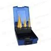 3pc Step Drill Set With Rose Plastic Box thumbnail-1