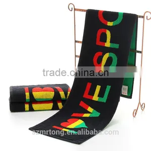 100% Cotton Custom Gym/sports/fitness Towel With Jacquard Logo thumbnail-1