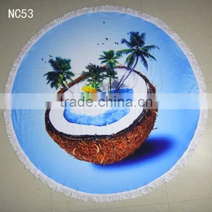Color Block Round Beach Towel/jkr Muti Design Round Table Towel Shawl Yoga Mat Bath Towel Beach Towels/ Beach Towels thumbnail-4