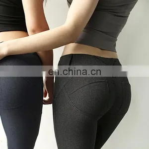 OEM Custom Polyester Active Wear Yoga Pants For Women thumbnail-1