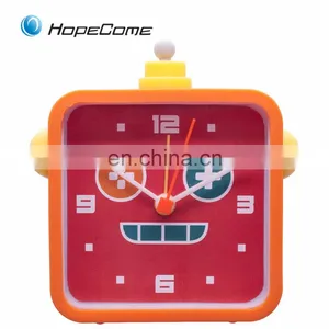 Children Gift Cartoon Animals Silicone Desk Wholesale Clocks thumbnail-5