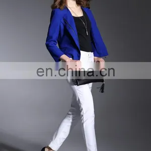 OEN/ODM Round Neck With 3/4 Long Sleeves Office Lady Formal Jackets thumbnail-3