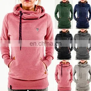 Women Girl Pocket Hoody Hoodie LongSleeve Hooded Sweatshirt Pullover Jumper Coat thumbnail-1