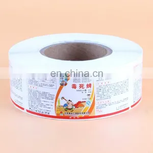 Wholesale Factory Price Colorful Printing Glossy Self Adhesive Paper Sticker Roll thumbnail-1