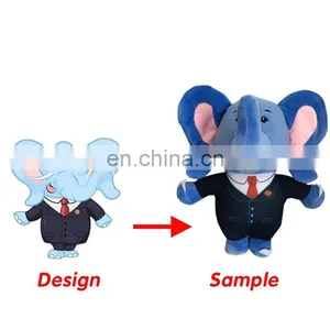 Colorful Long Plush Material Soft Stuffed Plush Animals Toys thumbnail-2