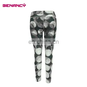 Yoga Sport Ladies Digital Tribal Ethnic Print Dots Legging thumbnail-2