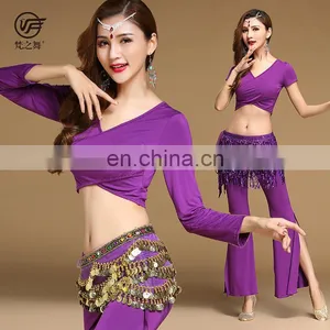 T-5188 Arabic Long Sleeve Wholesales Professional Belly Dance Costumes thumbnail-1