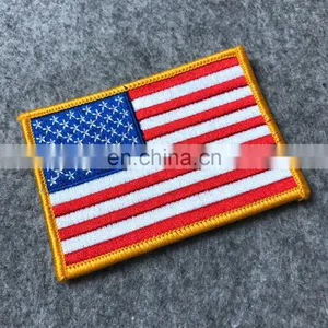 Custom Embroidered Country Flag Patch, High Quality USA Flag Patches thumbnail-4