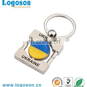 2017 Logoson Zinc Alloy Spinning Keychain thumbnail-1