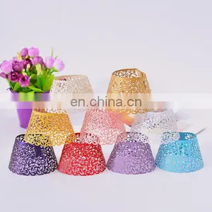 Cake Accessory Food Packaging Folk Art Laser Cut Paper Cup Cake Wrappers thumbnail-2