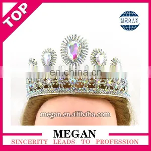 Cheap DMC Rhinestone Princess Pageant Crowns Wedding Formal Bride Crown thumbnail-2