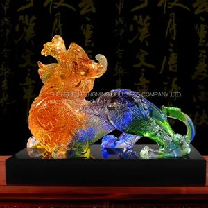 Hot Selling Liuli Pixiu Statue for Fengshui Display thumbnail-3