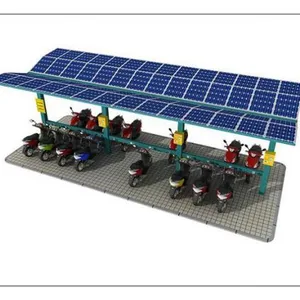 Cantilever Solar Carport Solar Panel Carport Roof Aluminum Alloy thumbnail-2