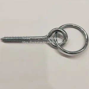 Fastener Stainless Steel Eye Hitch Ring Lag Hook Screw thumbnail-2