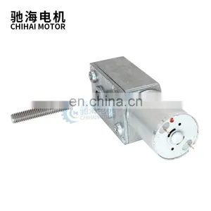 ChiHai Motor CHW4632-370 Permanent Magnetic Worm Reducer Motor Power off Self-locking Threaded Shaft Nut With Mounting Bracket thumbnail-3