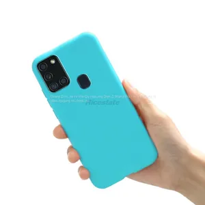 Candy Frosted Case For Samsung Galaxy A21s Shockproof Soft Silicone Back Cover thumbnail-3