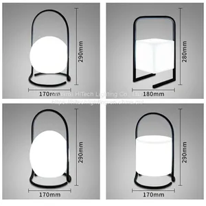 Portable USB Rechargeable Table Lamp 16 Color Change With Remote Control Glowing LED Square Ball Night Light thumbnail-4